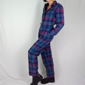 Vintage Pendleton plaid wool set